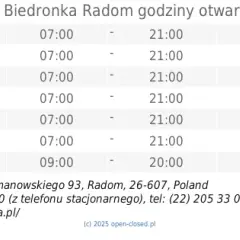 Biedronka Radom: Ponad 20 sklepów! Adresy, godziny, porady