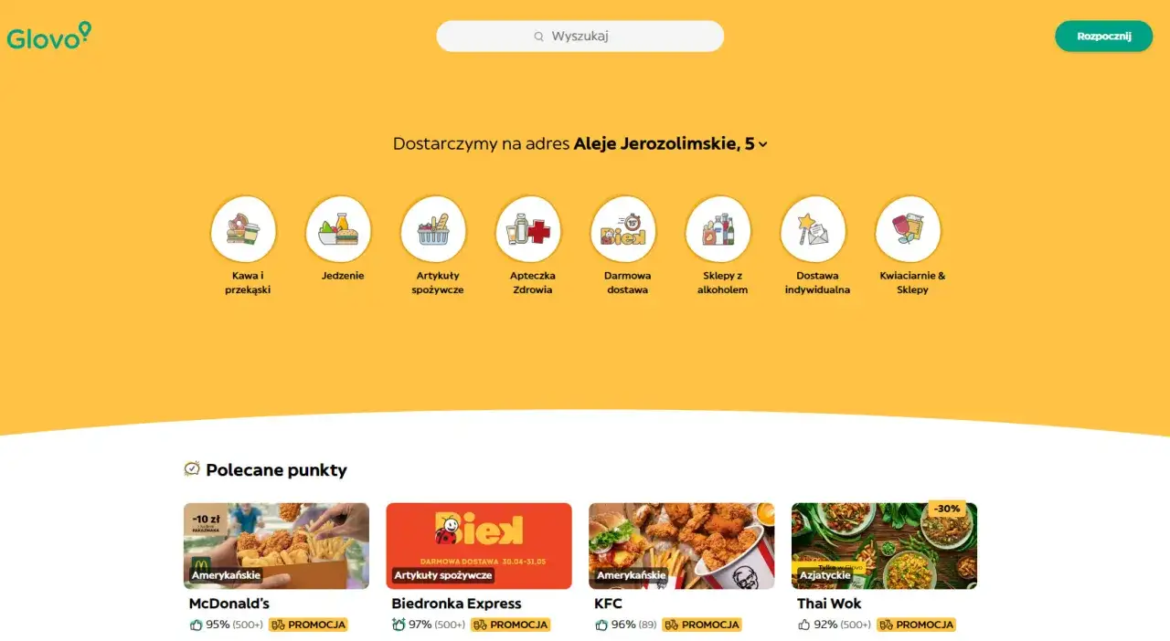 Aplikacje do zamawiania jedzenia w Polsce