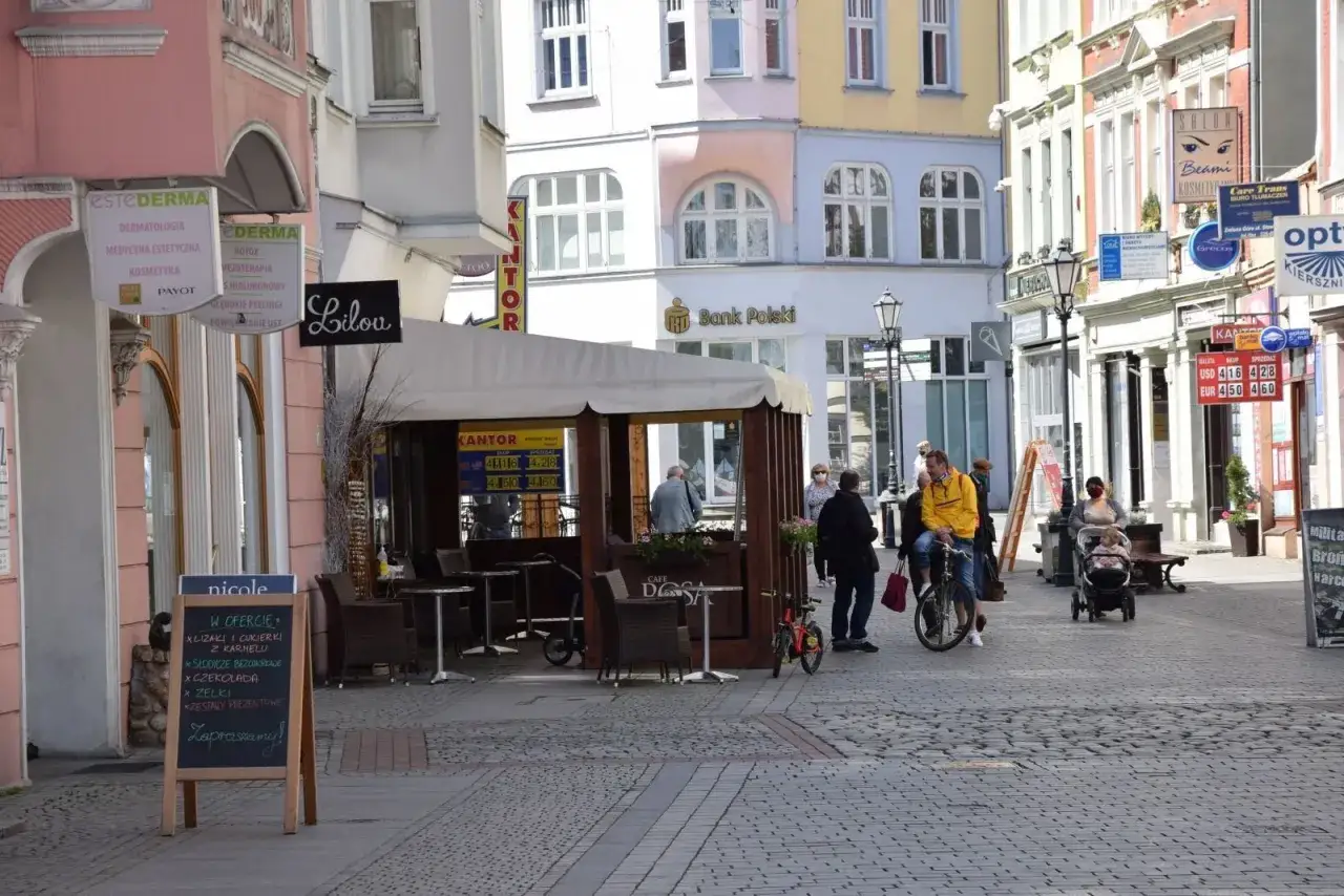 Zielona Góra deptak restauracje