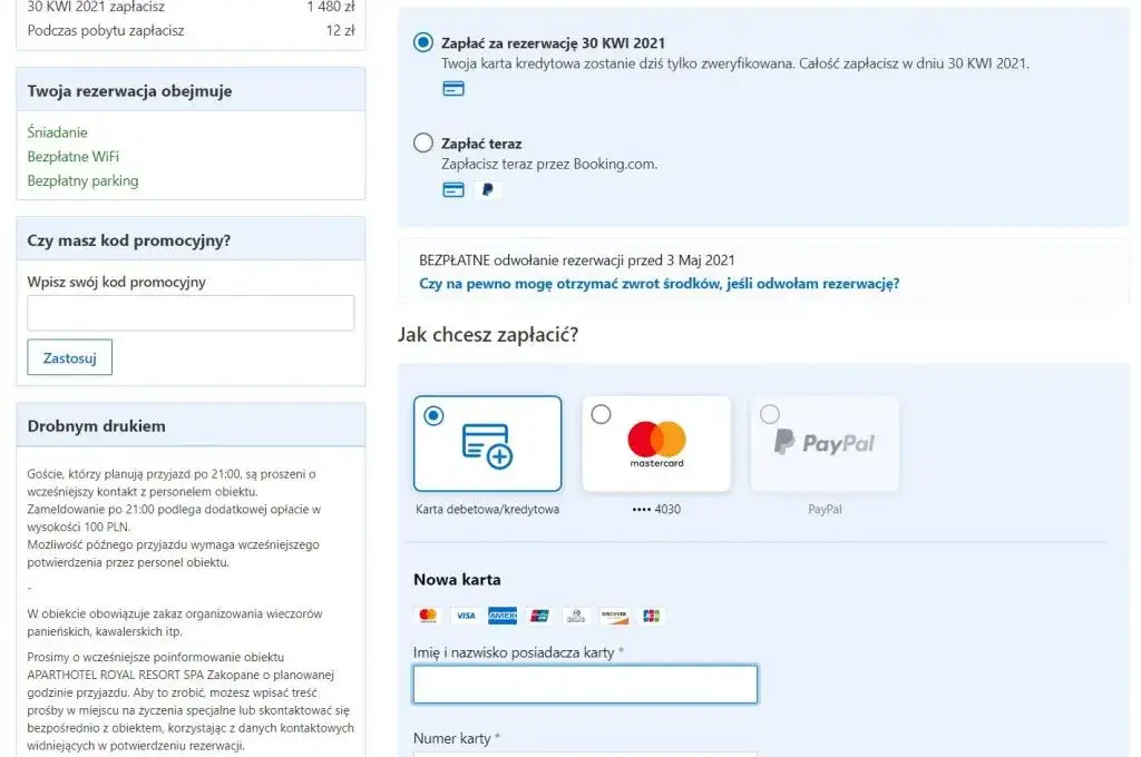 bezpieczne metody płatności za nocleg, jak bezpiecznie zapłacić za rezerwację