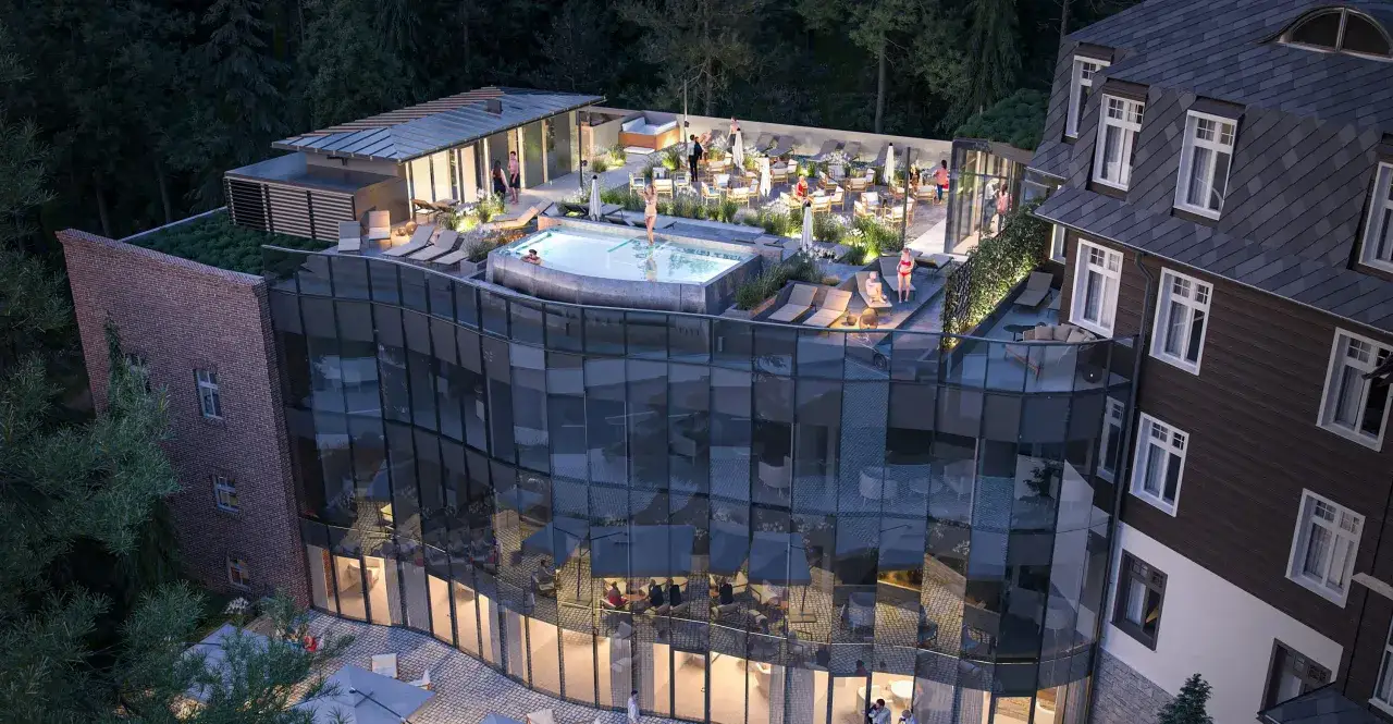 Wizualizacje wnętrz Hotelu Sanssouci Karpacz SPA basen