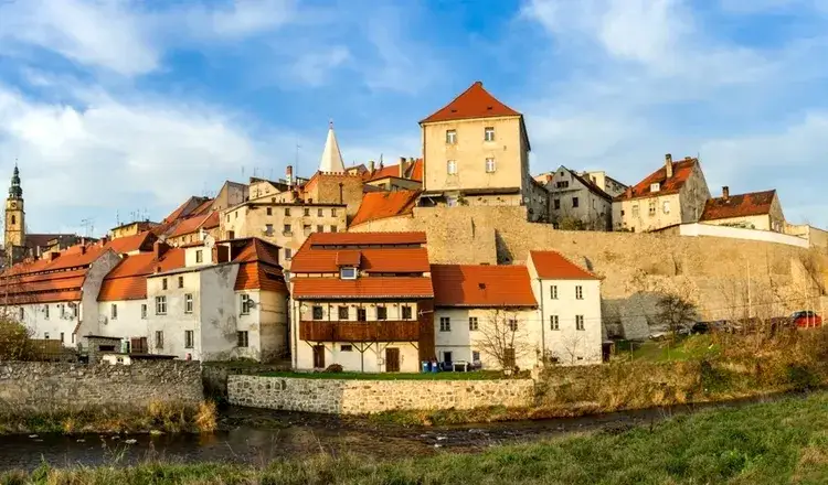 Długopole-Zdrój panorama uzdrowiska z lotu ptaka